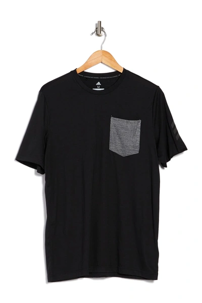 Shop Adidas Golf Adicross Pocket Tee In Black