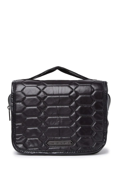 Shop Aimee Kestenberg Sophia Hanging Cosmetic Bag In Black Patent Diamond