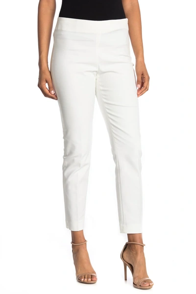 Shop Vince Camuto Side Zip Ankle Crop Pants In New Ivory