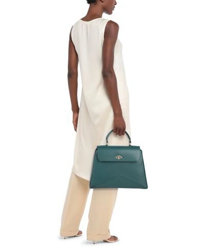 Shop Ballantyne Woman Handbag Dark Green Size - Soft Leather