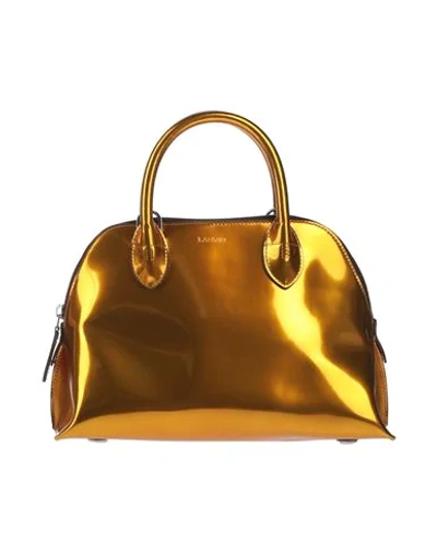 Shop Lanvin Handbags In Ocher