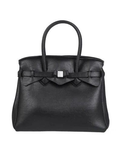 Shop Save My Bag Handbags In Black