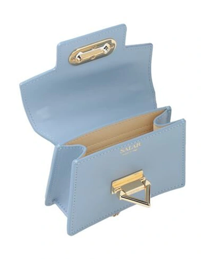 Shop Salar Handbags In Sky Blue