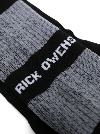 Shop Rick Owens Colour-block Ankle Socks In Black