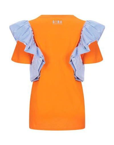 Shop Gna G!na T-shirts In Orange