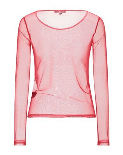 Shop Patrizia Pepe Woman Top Red Size 0 Polyester, Elastane