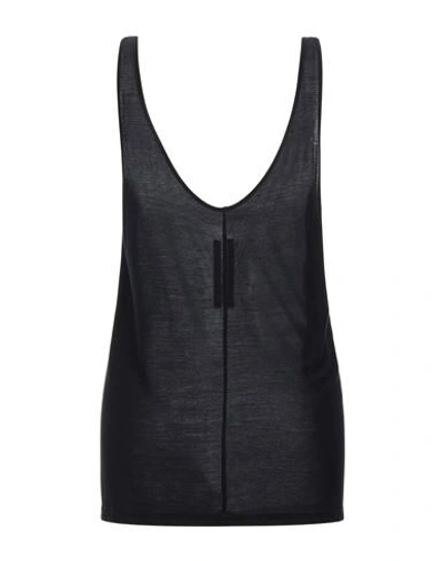 Rick Owens Tank Tops In Black