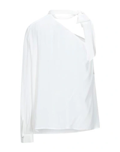 Shop Pennyblack Woman Top White Size 6 Acetate, Silk