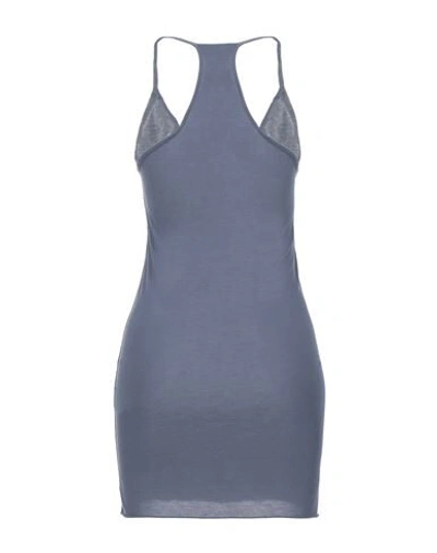 Shop Rick Owens Tank Tops In Slate Blue