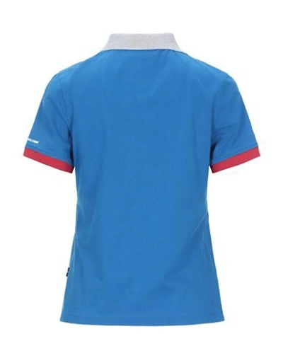 Shop Aeronautica Militare Polo Shirts In Bright Blue