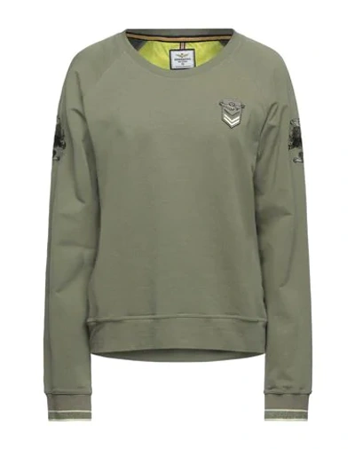 Shop Aeronautica Militare Sweatshirt In Military Green