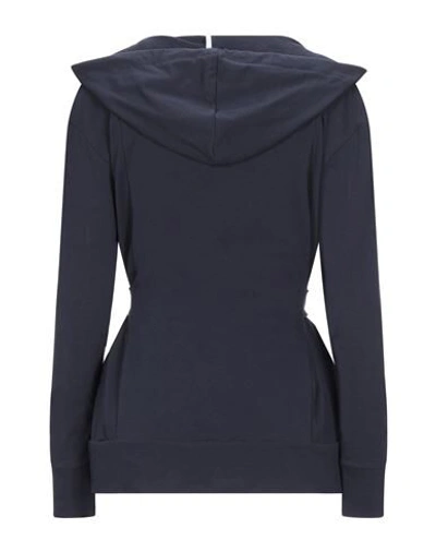 Shop Anna Seravalli Sweatshirts In Dark Blue
