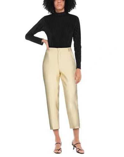 Shop Actualee Pants In Light Yellow