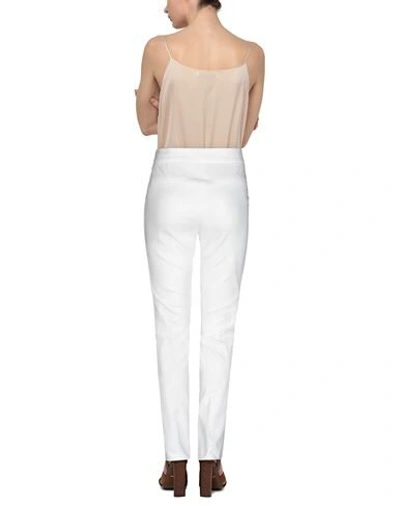 Shop Access Fashion Woman Pants White Size L Cotton, Polyester, Elastane
