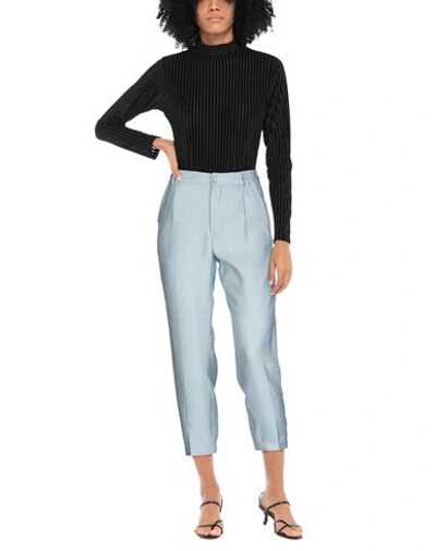 Shop Actualee Casual Pants In Sky Blue