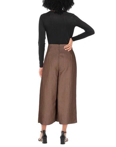 Shop Anna Seravalli 3/4-length Shorts In Brown