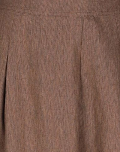Shop Anna Seravalli 3/4-length Shorts In Brown