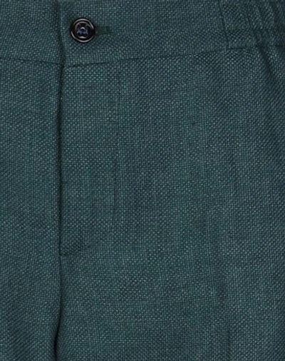Shop Berwich Woman Pants Emerald Green Size 4 Cotton, Linen