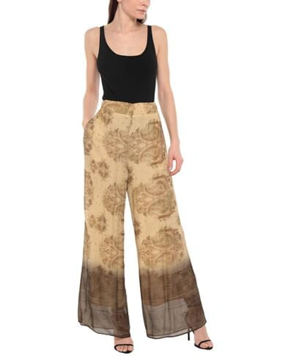 Shop Claudie Woman Pants Sand Size 8 Viscose In Beige