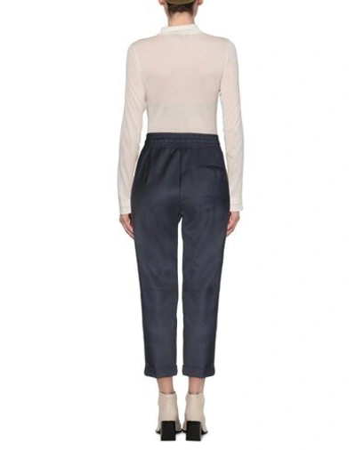 Shop Alessia Santi Casual Pants In Dark Blue