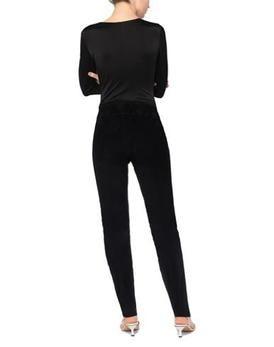 Shop Jil Sander Woman Leggings Black Size 10 Lambskin