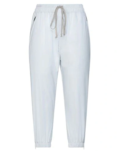Shop Rick Owens Woman Cropped Pants Light Grey Size 6 Polyester, Polyurethane