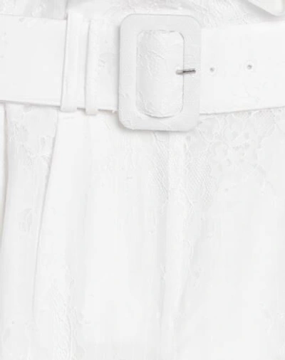 Shop Self-portrait Shorts & Bermuda Shorts In White