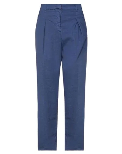 Shop Maison Clochard Pants In Bright Blue
