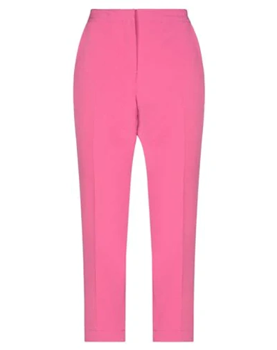 Shop Dixie Woman Pants Fuchsia Size S Polyester, Elastane In Pink