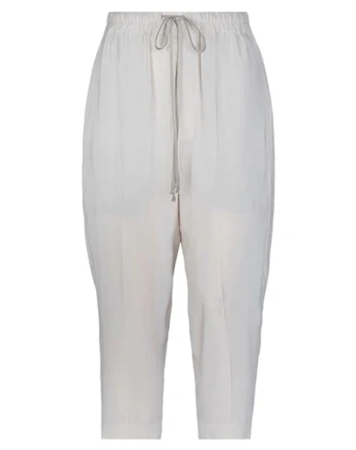 Shop Rick Owens Woman Pants Ivory Size 4 Acetate, Silk In White