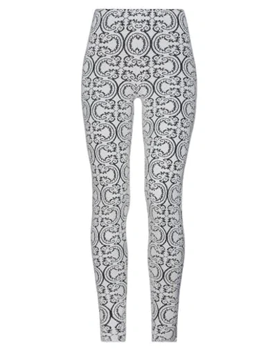 Shop Jil Sander Woman Leggings Black Size 6 Cotton, Polyamide, Viscose, Polyester