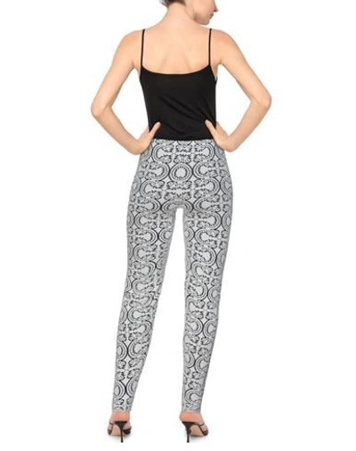 Shop Jil Sander Woman Leggings Black Size 4 Cotton, Polyamide, Viscose, Polyester