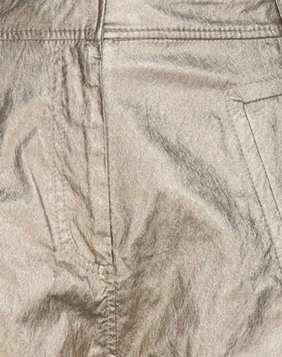 Philosophy Di Lorenzo Serafini Woman Shorts & Bermuda Shorts Platinum Size 4 Viscose, Metallic Fiber In Grey
