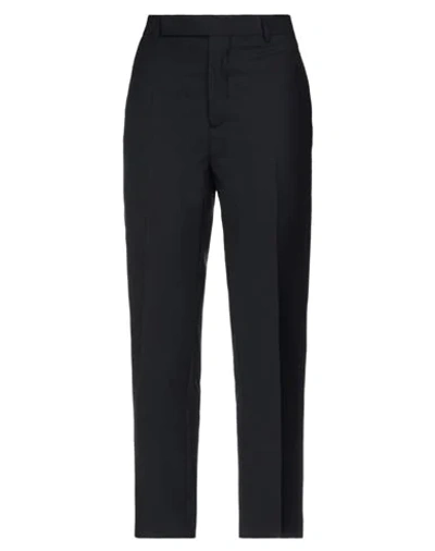Shop Rick Owens Woman Pants Black Size 10 Polyester, Virgin Wool, Elastane