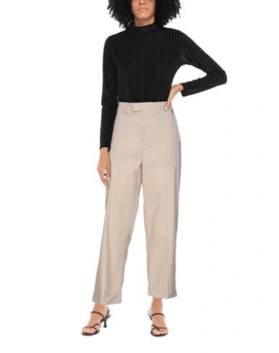 Shop Twinset Woman Pants Beige Size 12 Cotton, Elastane