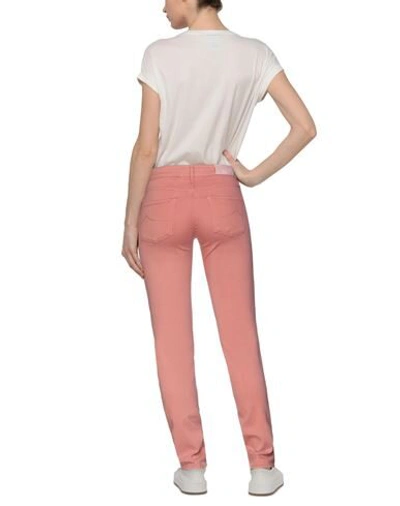 Shop Jacob Cohёn Woman Pants Salmon Pink Size 26 Cotton, Viscose, Elastane