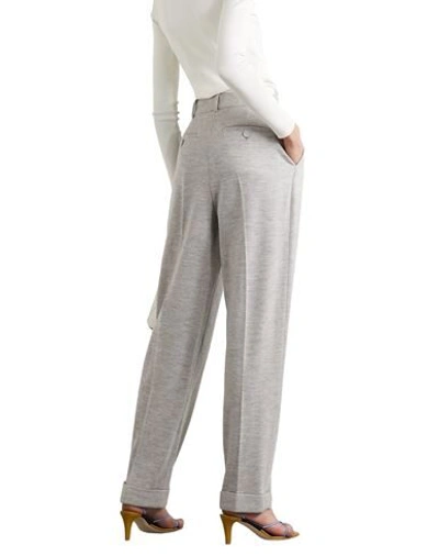 Shop Roksanda Woman Pants Light Grey Size 10 Wool, Cotton