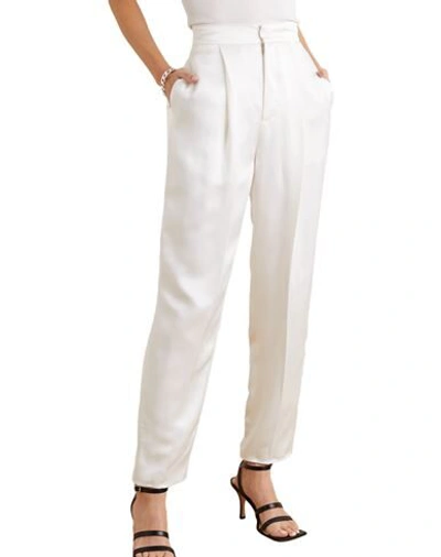 Shop Dundas Woman Pants White Size 8 Polyester