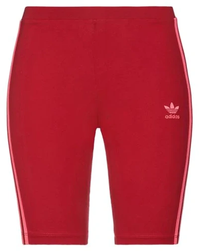 Shop Adidas Originals Woman Leggings Red Size 2 Cotton, Elastane