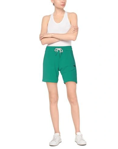 Shop Aeronautica Militare Shorts In Emerald Green