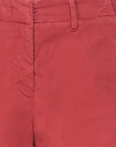 Shop Aeronautica Militare Casual Pants In Brick Red