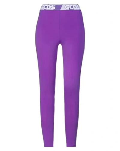 Shop Gcds Leggings In Purple