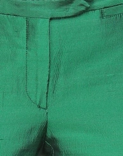 Shop Costume National Pants In Emerald Green