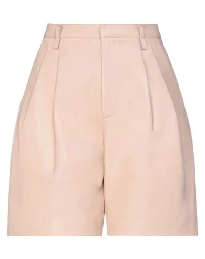 Shop Red Valentino Woman Shorts & Bermuda Shorts Blush Size 4 Sheepskin In Pink