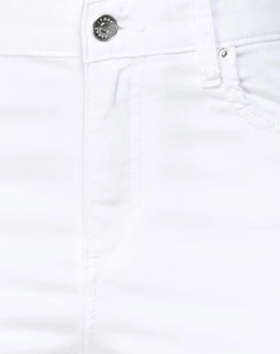 Shop Armani Exchange Woman Pants White Size 26 Cotton, Elastane
