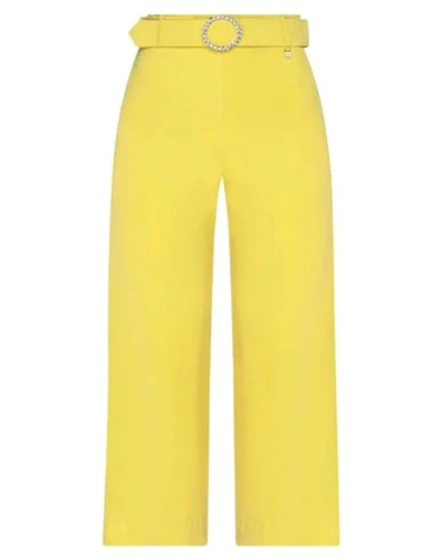 Shop Fly Girl Woman Pants Yellow Size 10 Polyester, Elastane