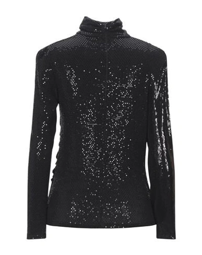 Shop Frankie Morello Woman Turtleneck Black Size Xs Polyamide, Metallic Fiber, Elastane, Viscose, Polyest