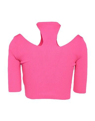 Shop Gcds Woman Sweater Fuchsia Size M Polyamide, Elastane In Pink