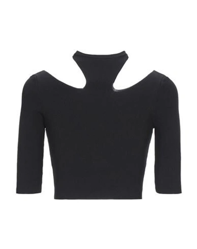 Shop Gcds Woman Sweater Black Size Xs Polyamide, Elastane