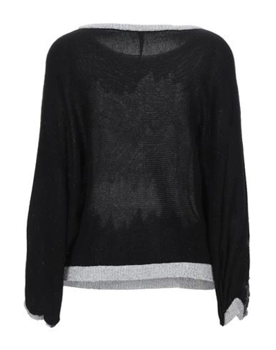 Manila Grace Sweaters In Black